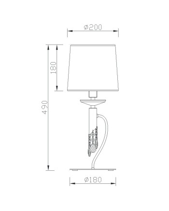 ***OFER/DES***  TIFFANY*CU* SOBREMESA 1+1L